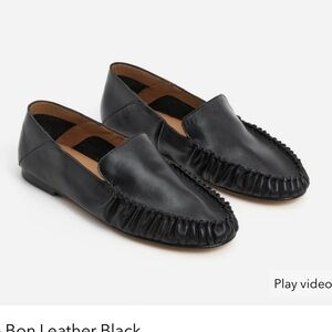 Flatteree’s Bon Bon Leather Loafers in Black - size EU 38 / US 8